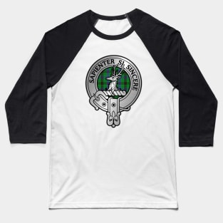 Clan Davidson Crest & Tartan Baseball T-Shirt